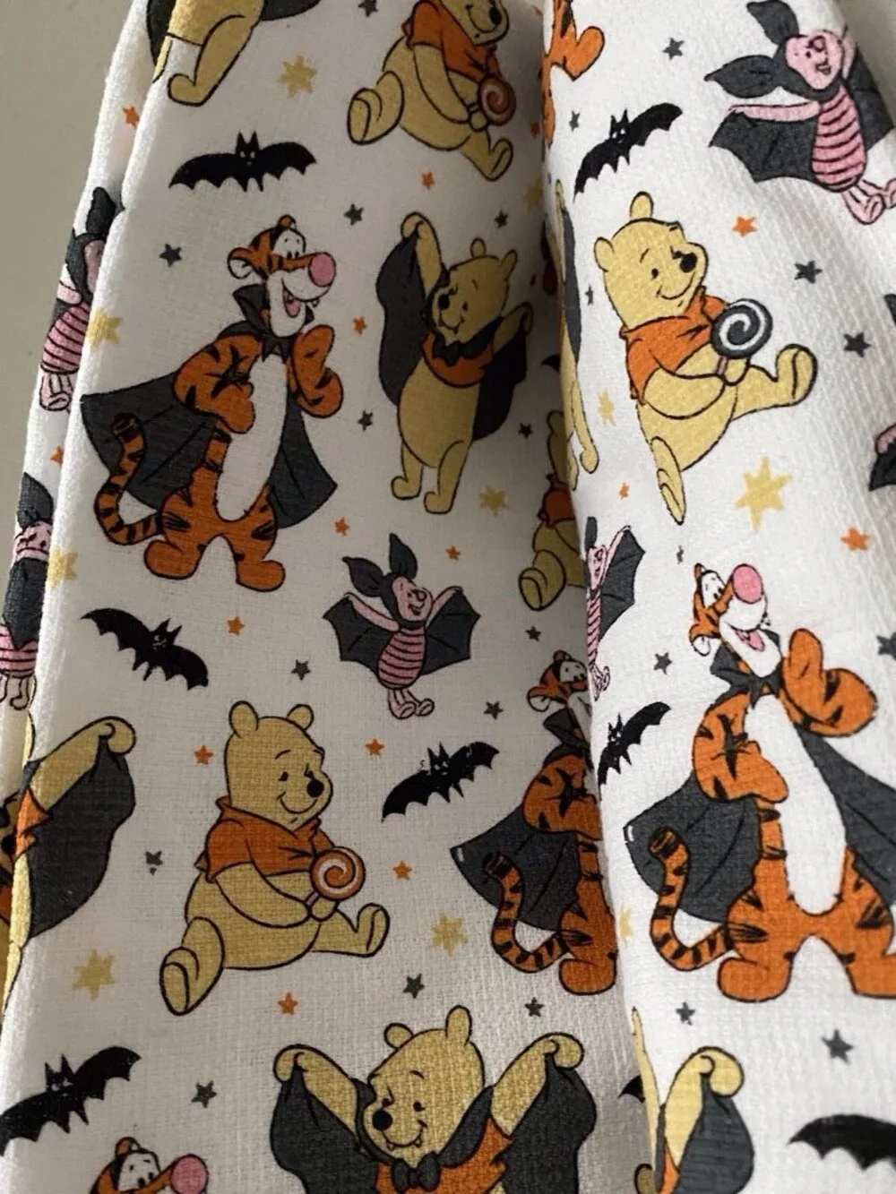 2 Pack Disney Winnie The Pooh & Friends Halloween Kitchen Towels 16 X 26” NEW
